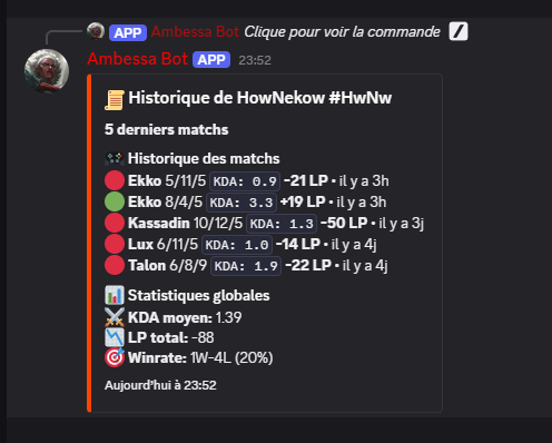 Match History button preview